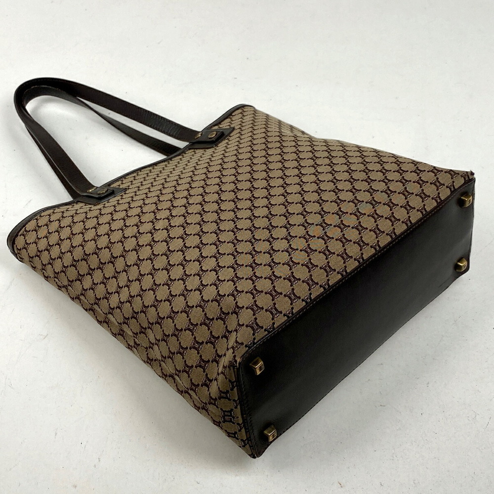 Celine Macadam Pattern Canvas Shoulder Tote Bag B… - image 2